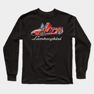 Lamborghini SVJ Supercar Products Long Sleeve T-Shirt